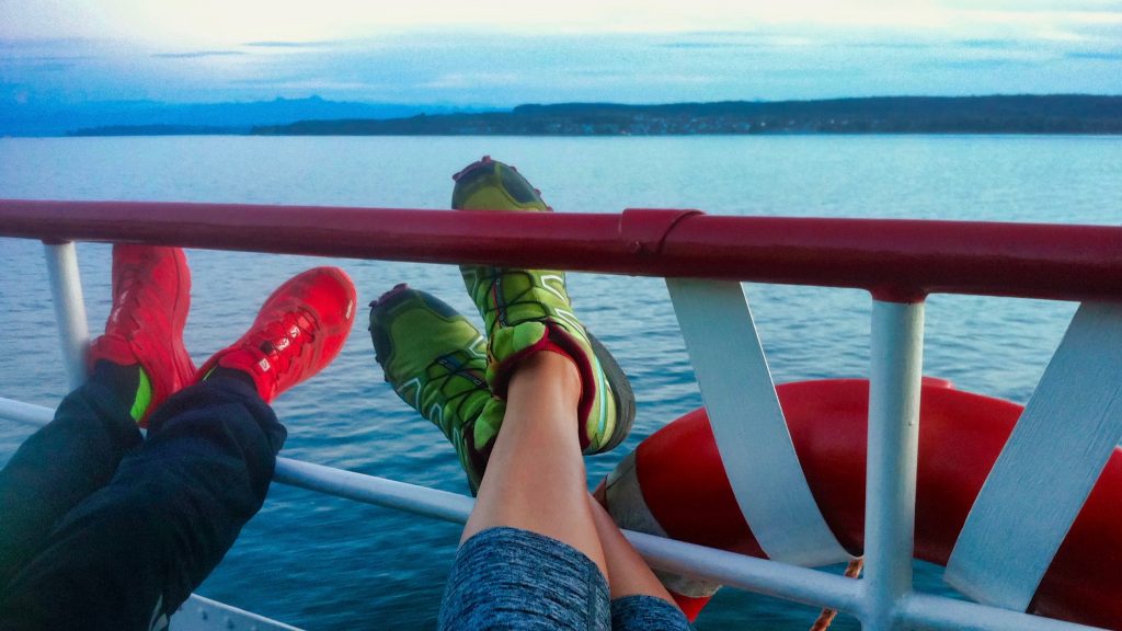 Wanderweg Seegang: auf dem Schiff zurück nach Konstanz