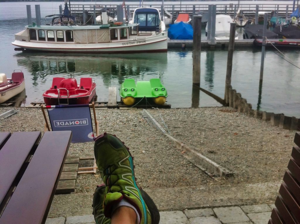 Wanderweg Seegang: Regenpause in Bodman